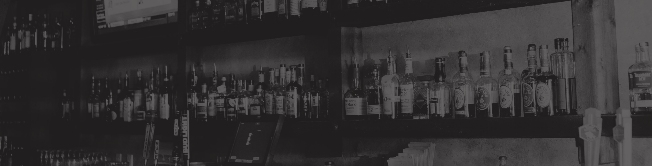 mojo kitchen close up of liquor on the shelf behind the bar jacksonville beach fl