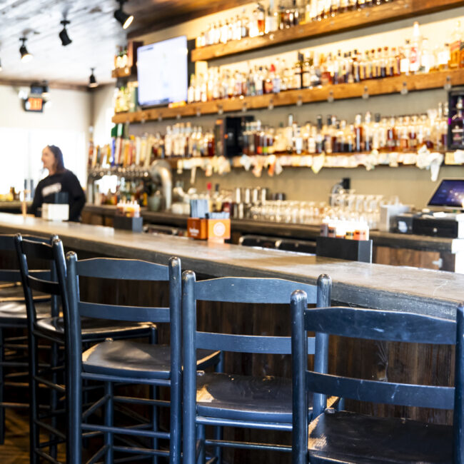 mojo old city interior bar with stools st augustine fl