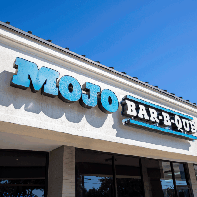 mojo bbq exterior building sign jacksonville fl